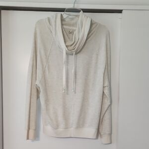 SO Cream Cowl Neck Sweater Soft Knit